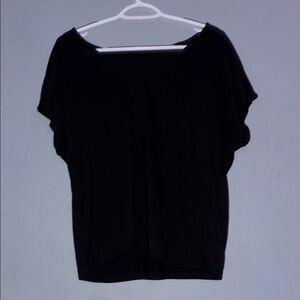 SHEIN Black Blouse with Short Sleeves